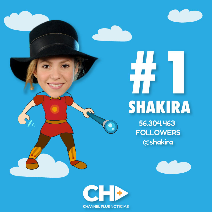 Top 10 colombianos en Instagram - Shakira