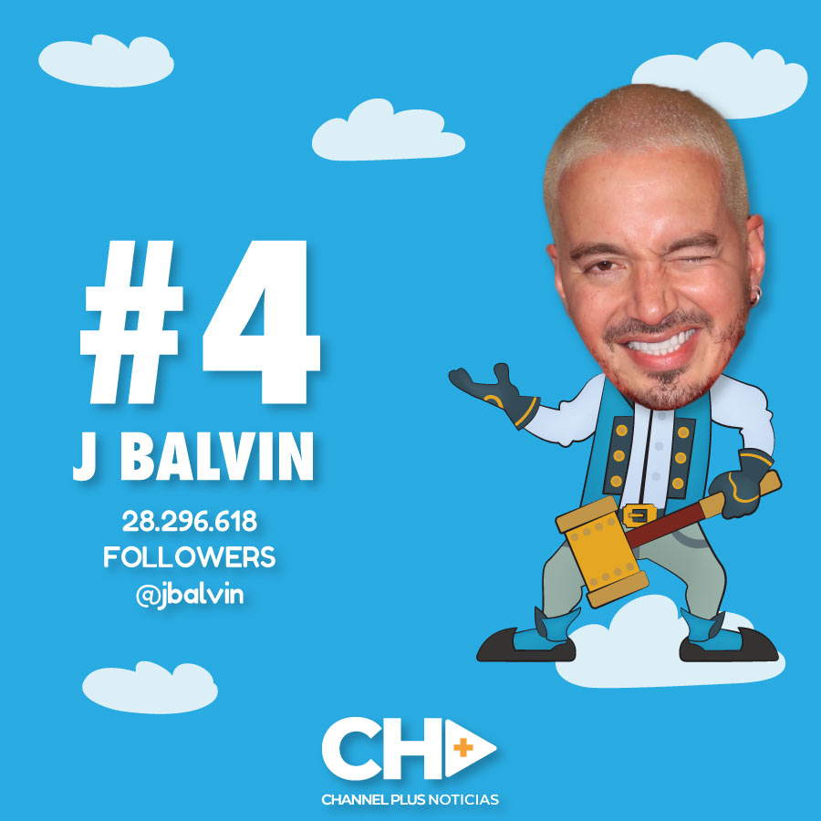 Top 10 colombianos en Instagram J Balvin