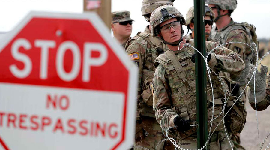 Trump envía soldados a la frontera
