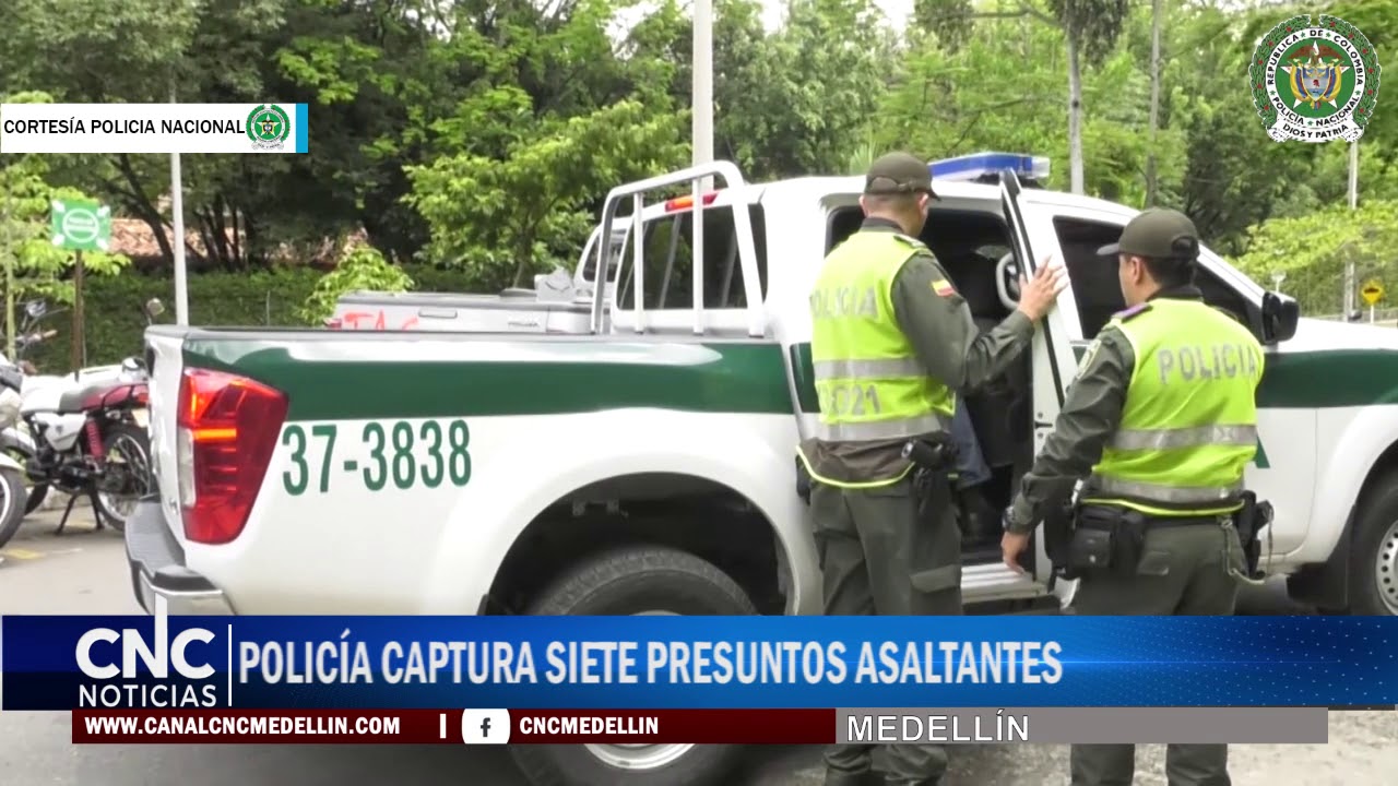 POLICÍA CAPTURA SIETE PRESUNTOS ASALTANTES