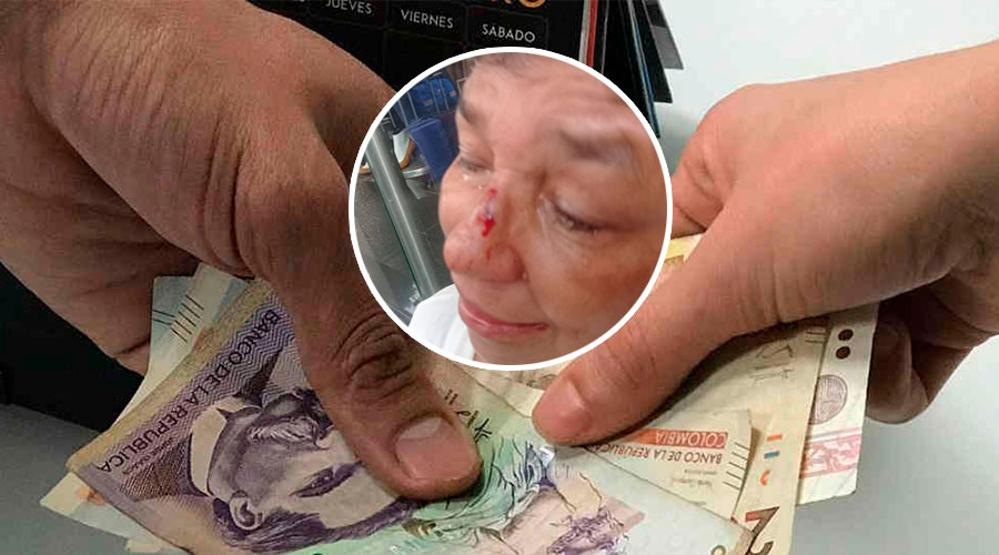 Gota a Gota golpea a mujer de 60 por no tener el dinero para pagar