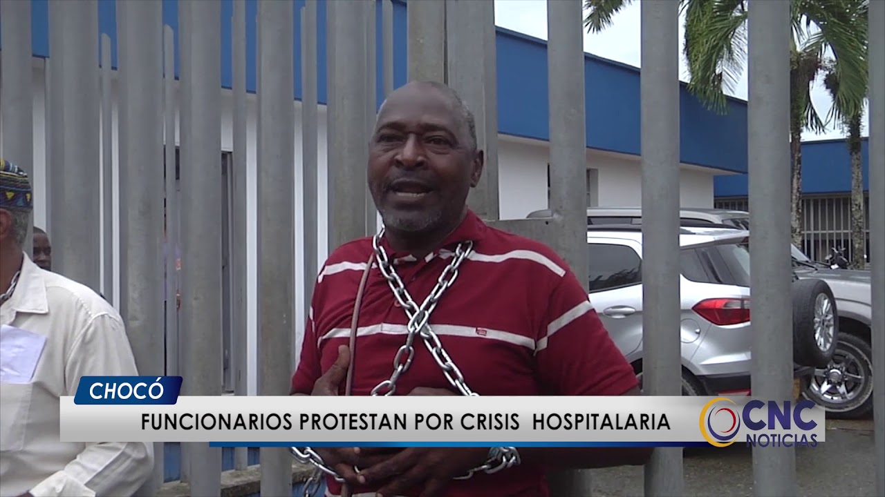Funcionarios protestan por crisis salarial de hospital san francisco de Asís