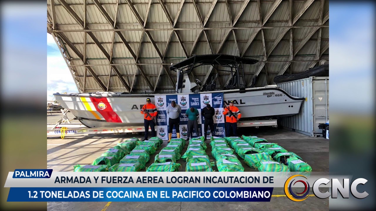 Armada nacional y fuerza aérea Colombiana logran incautación de 12 toneladas de cocaína en el Pacifico