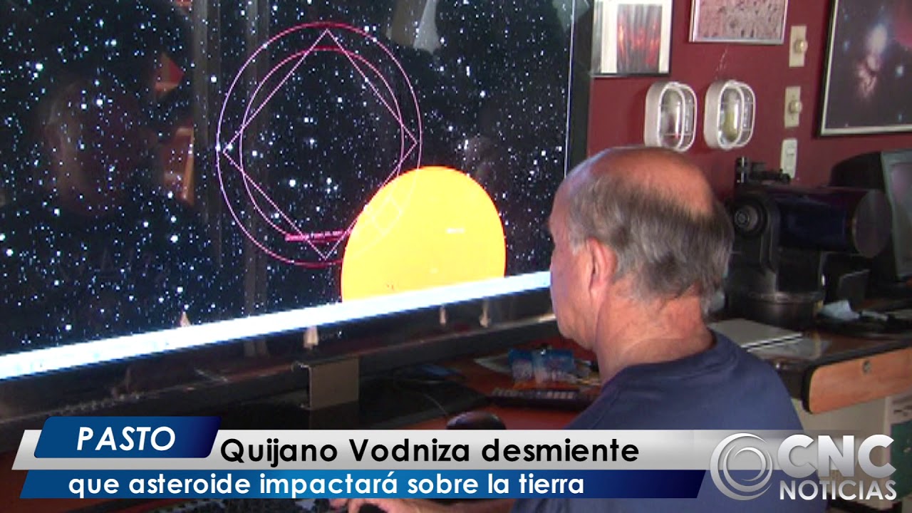 Quijano Vodniza desmiente que asteroide impactará sobre la tierra