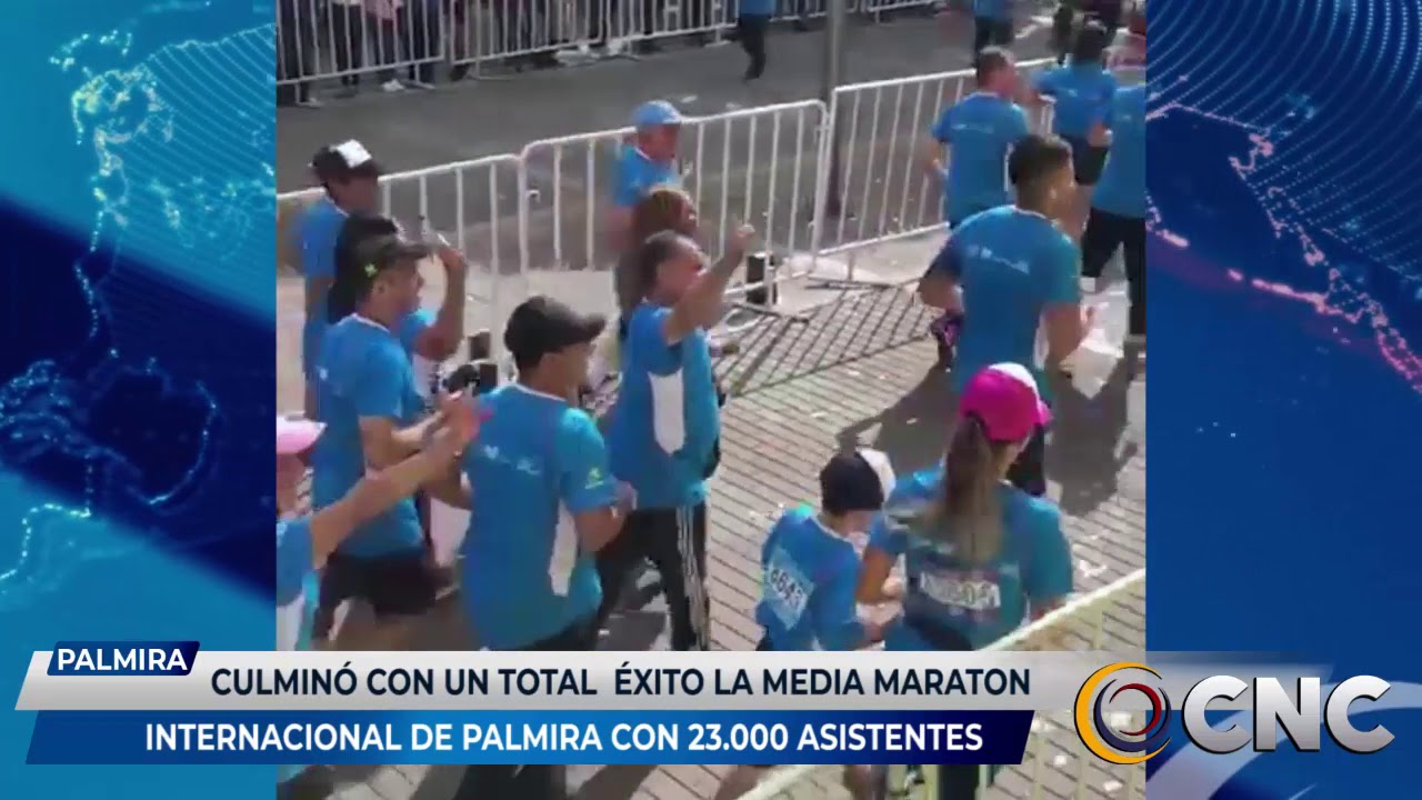 Masiva asistencia en Media Maratón de Palmira.
