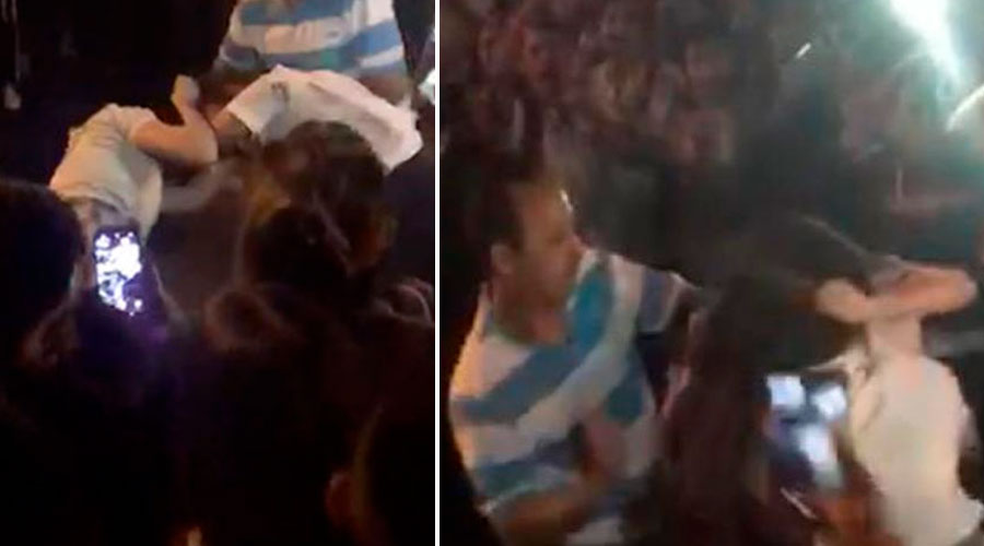 VÍDEO : Dos niñas se «mechonean» en colegio y multitud se ríe y graba la pelea