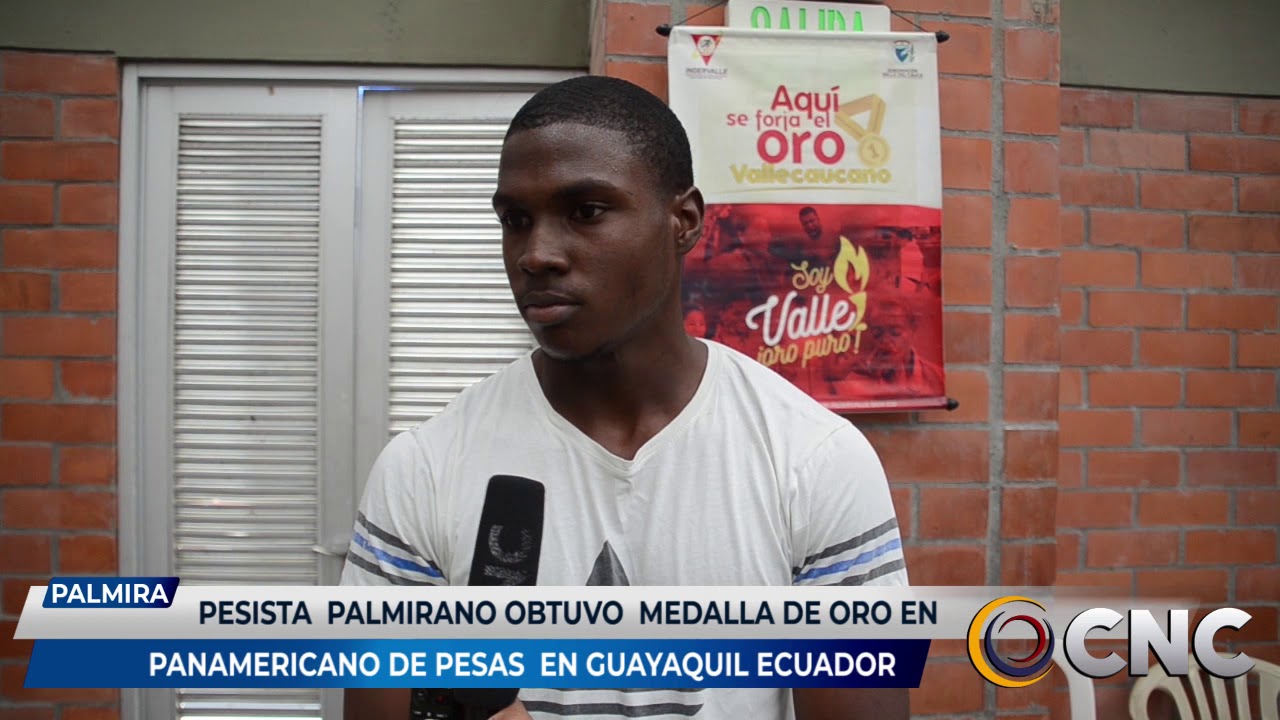 Pesista Palmirano obtuvo medalla de oro en Panamericano de pesas en Guayaquil Ecuador