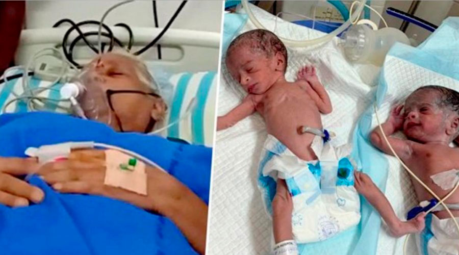 VÍDEO: Una mujer india de 73 años dio a luz mellizas