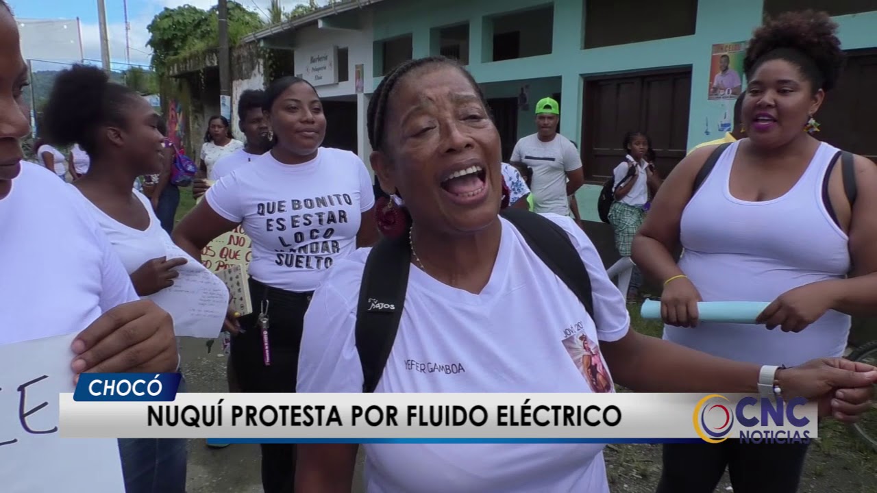 Nuqui Protesta por falta de fluido eléctrico