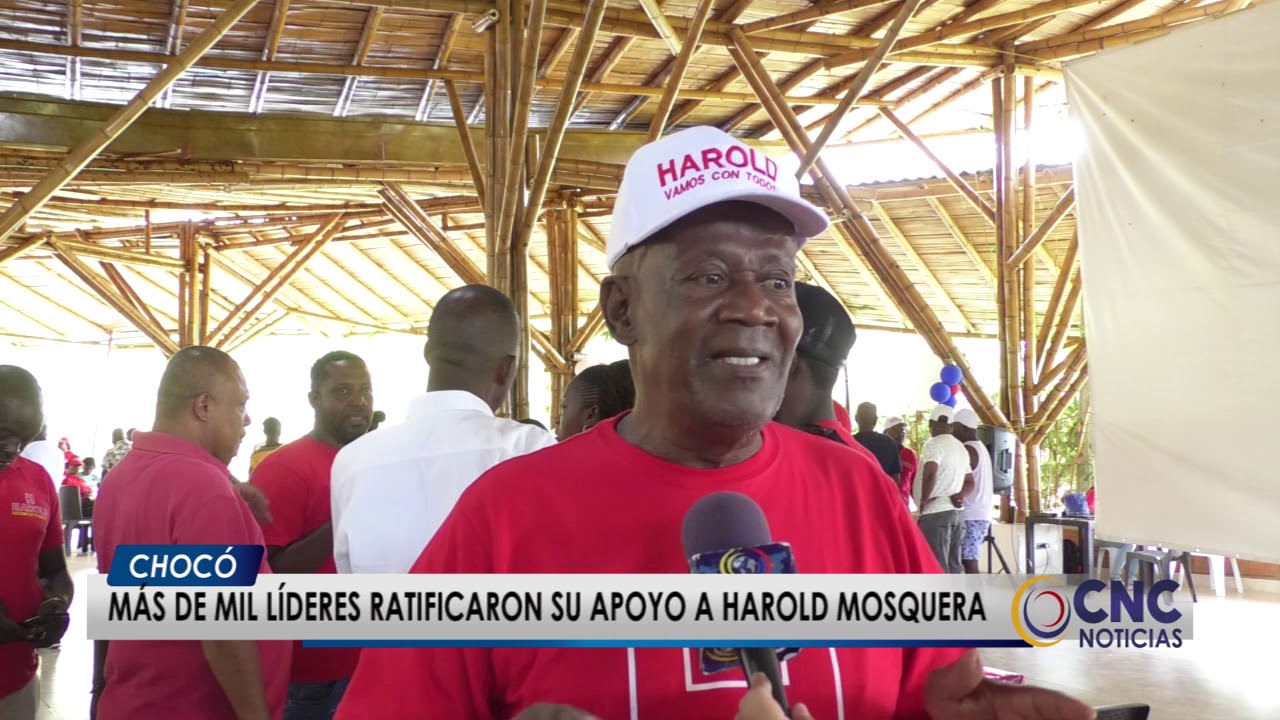 Más de mil líderes ratificaron su apoyo a Harold Mosquera