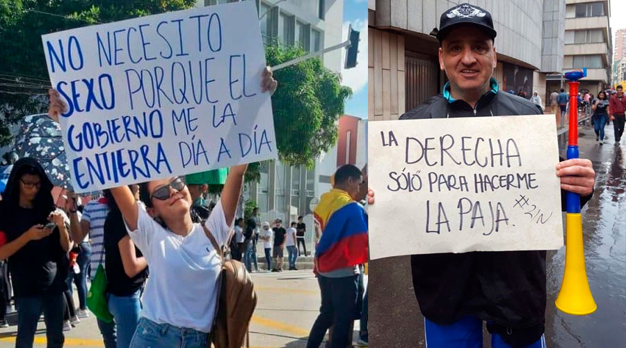 La CREATIVIDAD de los colombianos durante el paro es INCREÍBLE: Los carteles más VISTOS del paro