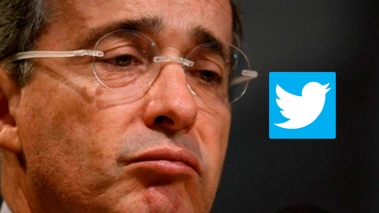 Bloquearon la cuenta de Twitter de Álvaro Uribe