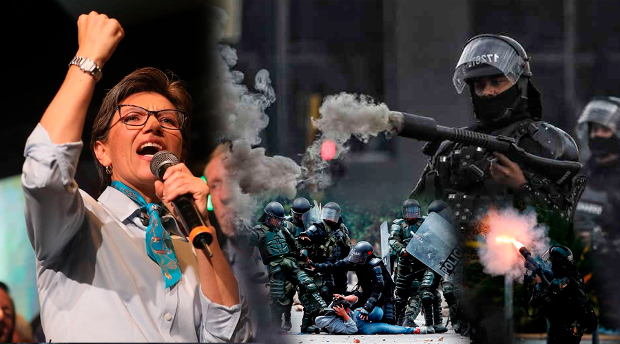 Claudia López le pone TATEQUIETO al ESMAD: No saldrán a las manifestaciones