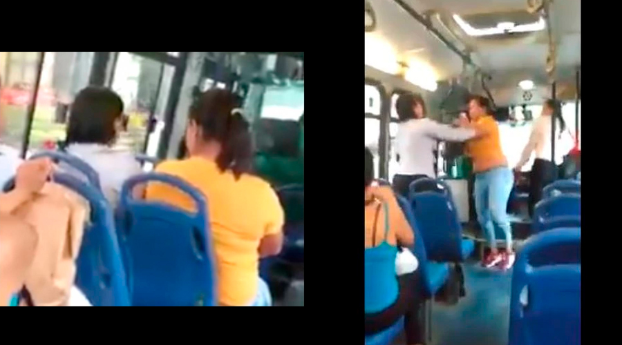 Guerra de mujeres en un bus por el amor de un hombre