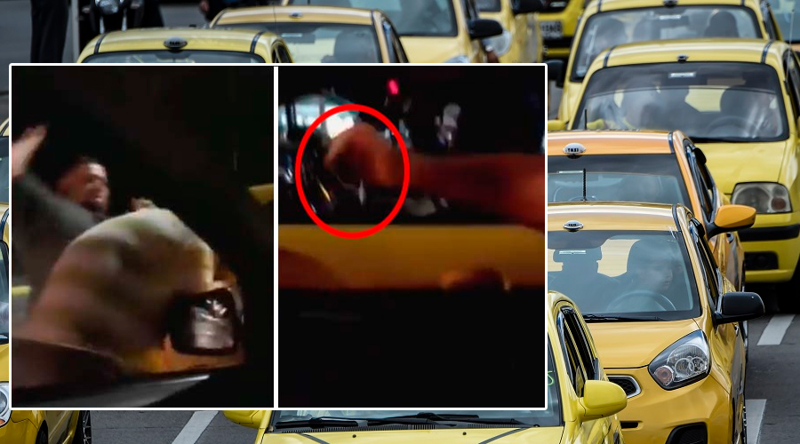 Con destornillador en mano Taxista ataca a particular que le gritó “¡viva Uber!”