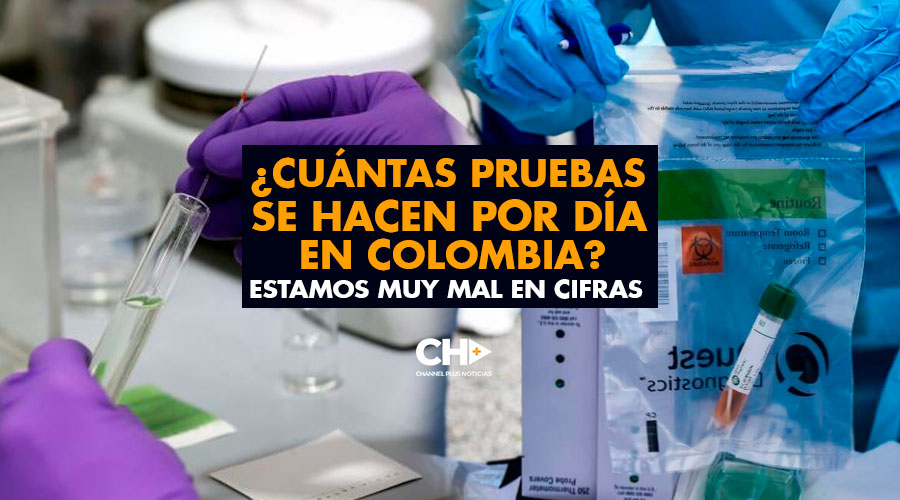 ¿Cuántas PRUEBAS se hacen por día en Colombia? Estamos muy mal en CIFRAS