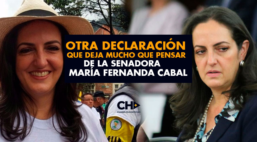 María Fernanda Cabal: «Otra DECLARACIÓN que deja mucho que pensar de la Senadora