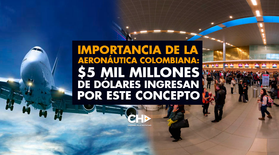 Importancia de la Aeronáutica colombiana: $5 mil millones de dólares ingresan por este concepto