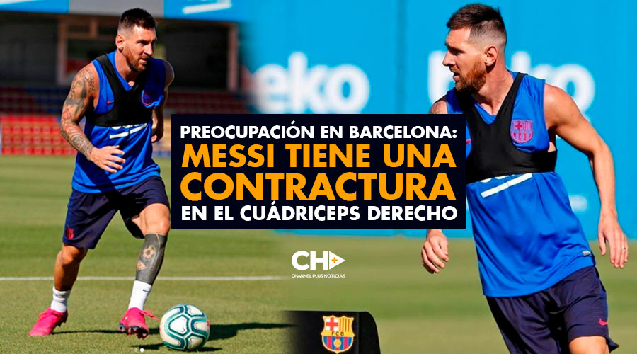 Preocupación en Barcelona: Messi tiene una contractura en el cuádriceps derecho