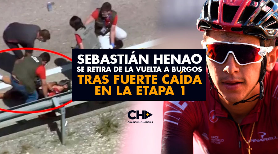 Sebastián Henao se retira de la Vuelta a Burgos tras fuerte caída en la etapa 1