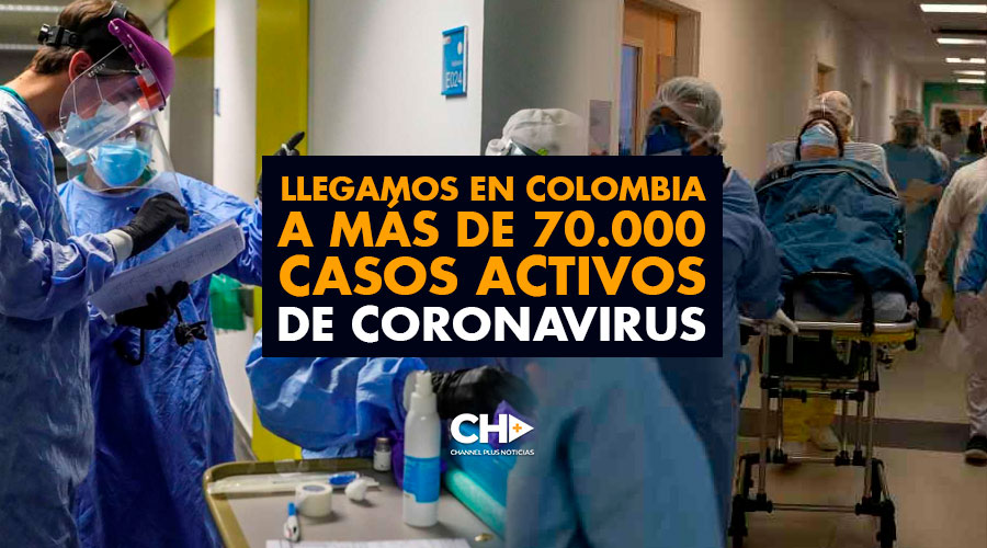 Llegamos en Colombia a MÁS de 70.000 casos ACTIVOS de Coronavirus
