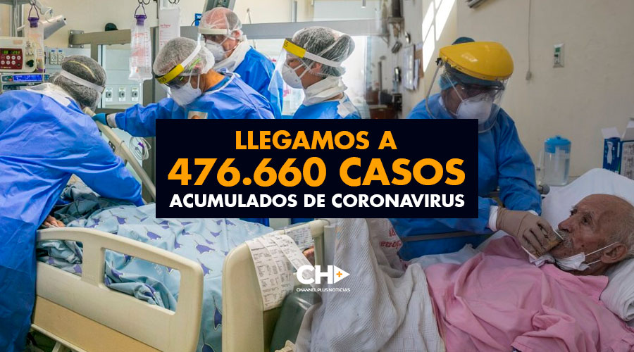 Llegamos a 476.660 casos acumulados de coronavirus