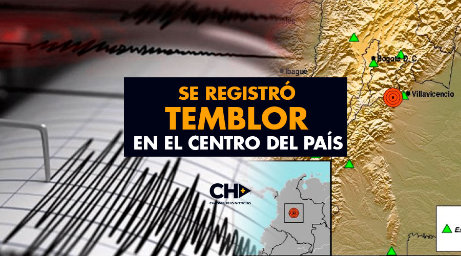 Se registró temblor en el Centro del País