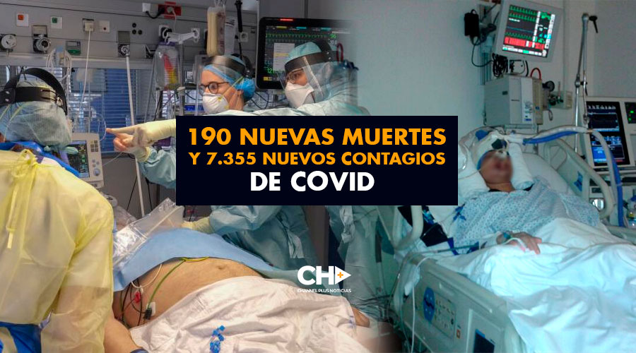 190 Nuevas MUERTES y 7.355 Nuevos Contagios de COVID