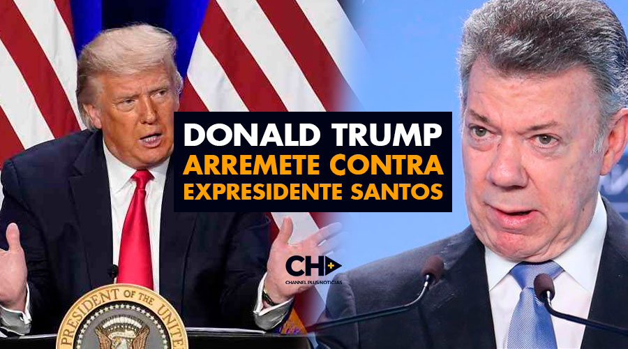 Donald Trump arremete contra expresidente Santos en campaña