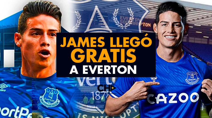 James llegó gratis a Everton