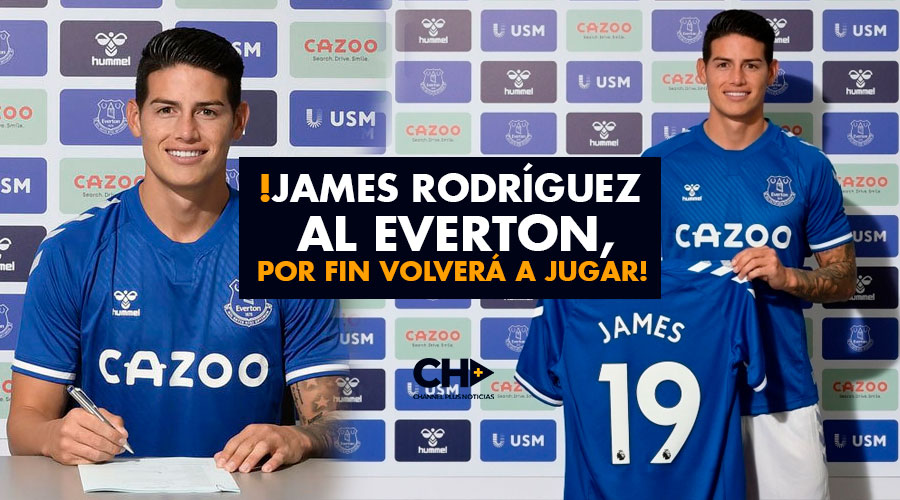!James Rodríguez al Everton, por fin volverá a jugar!