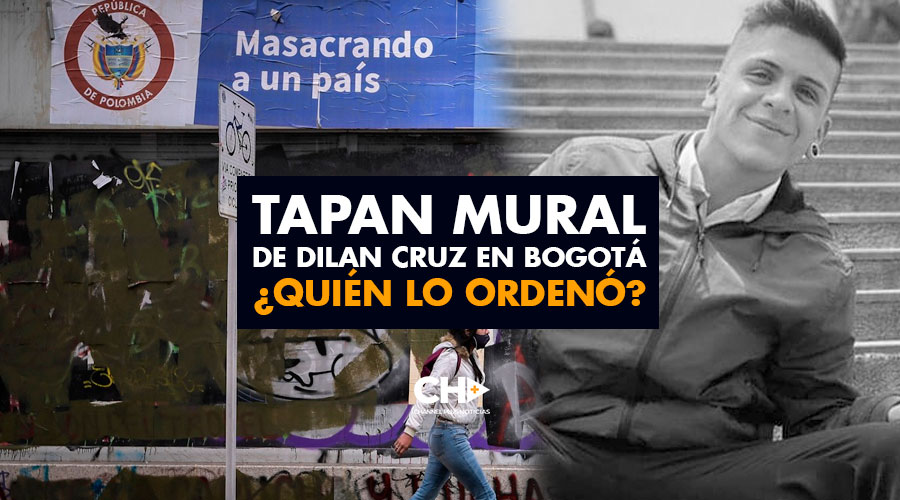 Tapan mural de Dilan Cruz en Bogotá ¿Quién lo ordenó?