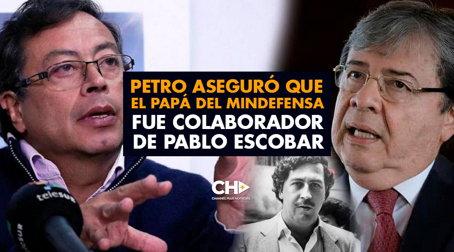 Petro aseguró que el papá del MinDefensa fue colaborador de Pablo Escobar
