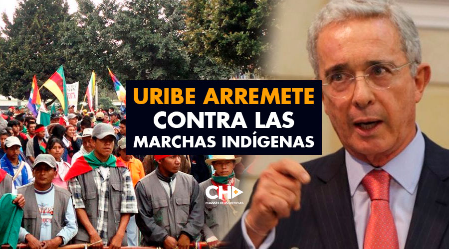 Uribe arremete contra las marchas indígenas