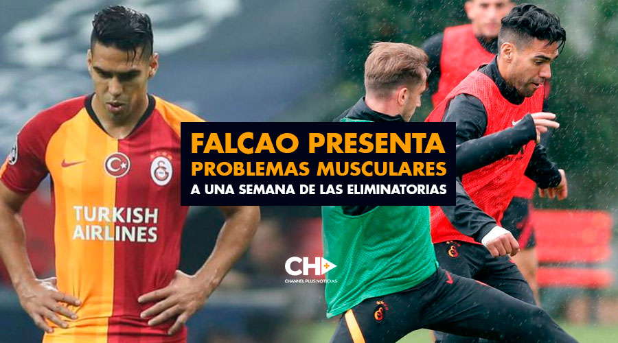 Falcao presenta problemas musculares a una semana de las Eliminatorias