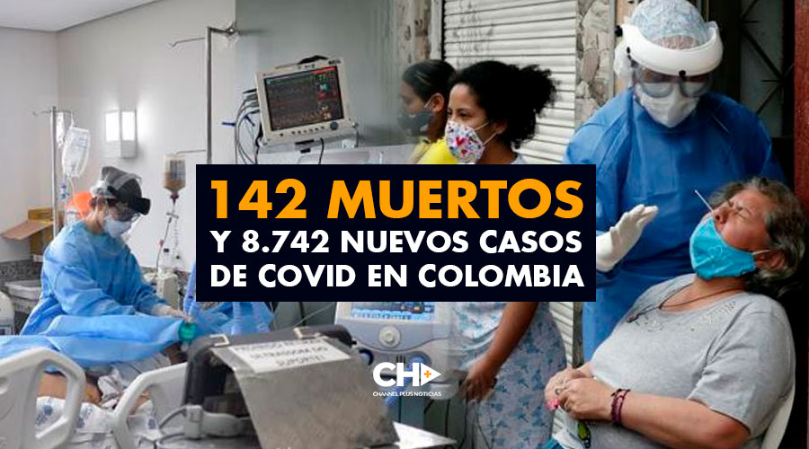 142 Muertos y 8.742 Nuevos Casos  de Covid en Colombia