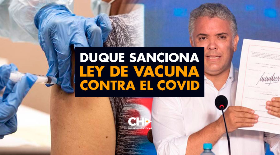 Duque sanciona ley de vacuna contra el Covid para el 2021