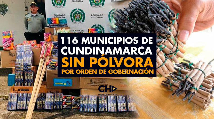 116 Municipios de Cundinamarca sin PÓLVORA este diciembre por orden de Gobernación