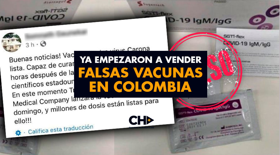 OJO: Ya empezaron a vender FALSAS VACUNAS en Colombia