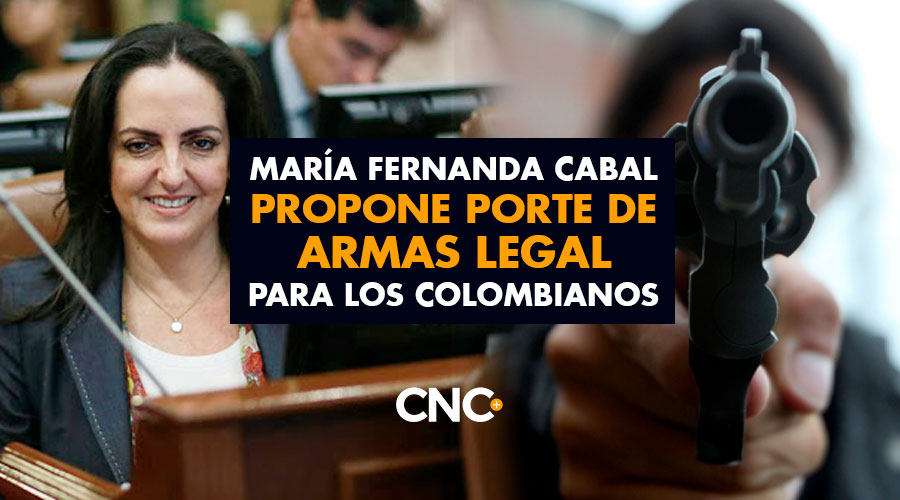 María Fernanda Cabal propone PORTE DE ARMAS legal para los colombianos
