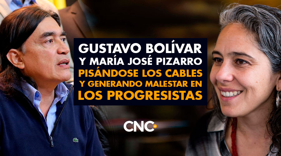 Gustavo Bolívar y María José Pizarro pisándose los cables y generando malestar en los progresistas