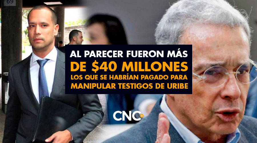 Al parecer fueron más de $40 millones los que se habrían pagado para manipular testigos de Uribe