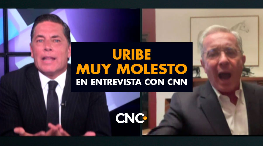 Uribe muy MOLESTO en entrevista con CNN