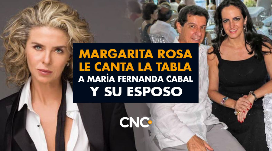 Margarita Rosa sin PELOS EN LA LENGUA le canta la tabla a María Fernanda Cabal y su esposo