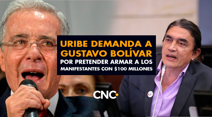 Uribe a través de su abogado, demanda a Gustavo Bolívar por pretender armar a los manifestantes con $100 millones