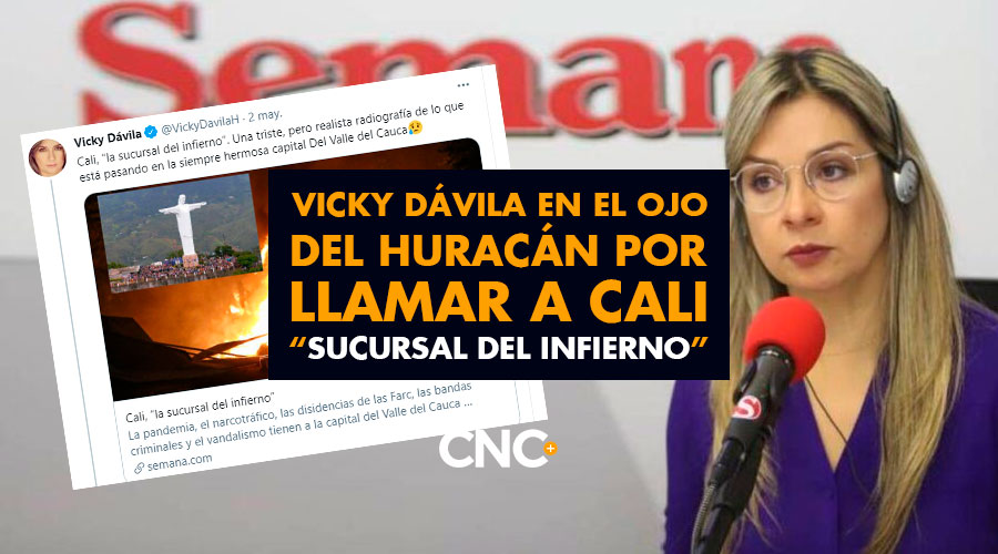 Vicky Dávila en el ojo del huracán por llamar a Cali “Sucursal del infierno”