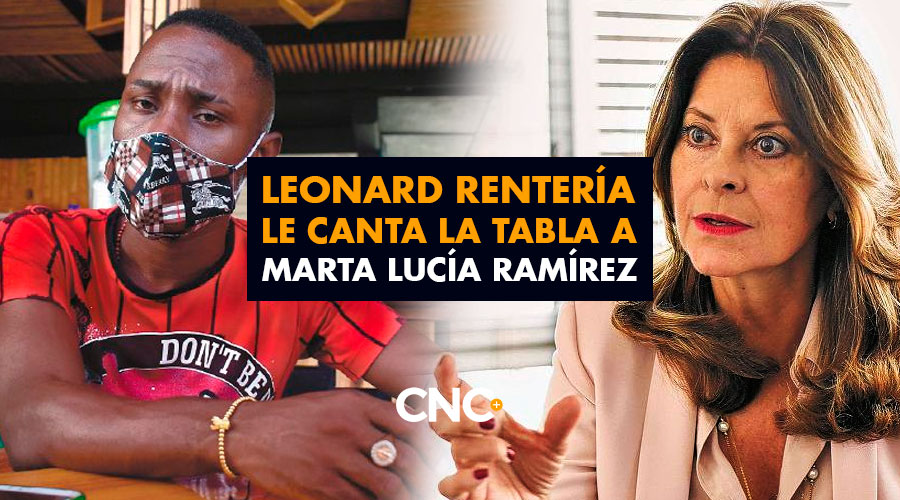 Leonard Rentería le canta la tabla a Marta Lucía Ramírez