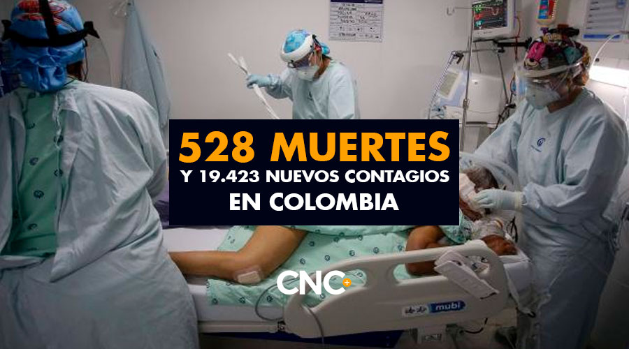528 Muertes y 19.423 Nuevos Contagios en Colombia