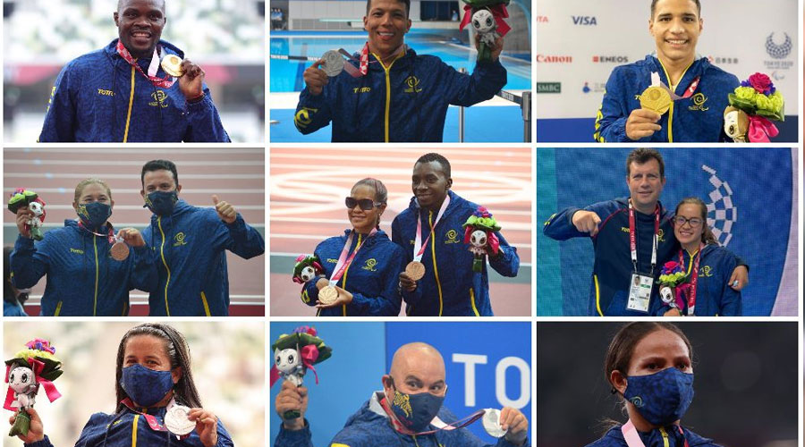 24 Medallas en los Paraolímpicos para Colombia