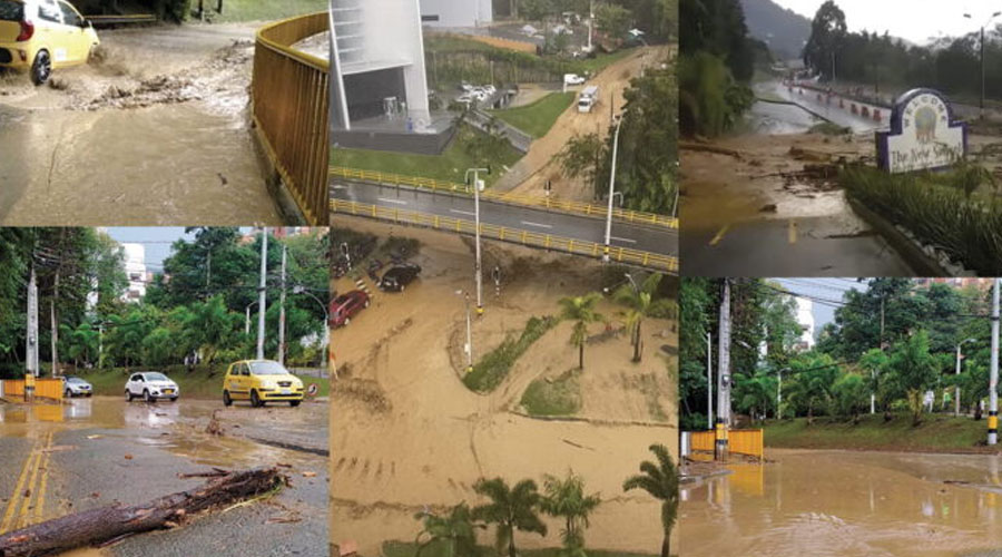 Medellín sumida en las inundaciones de invierno